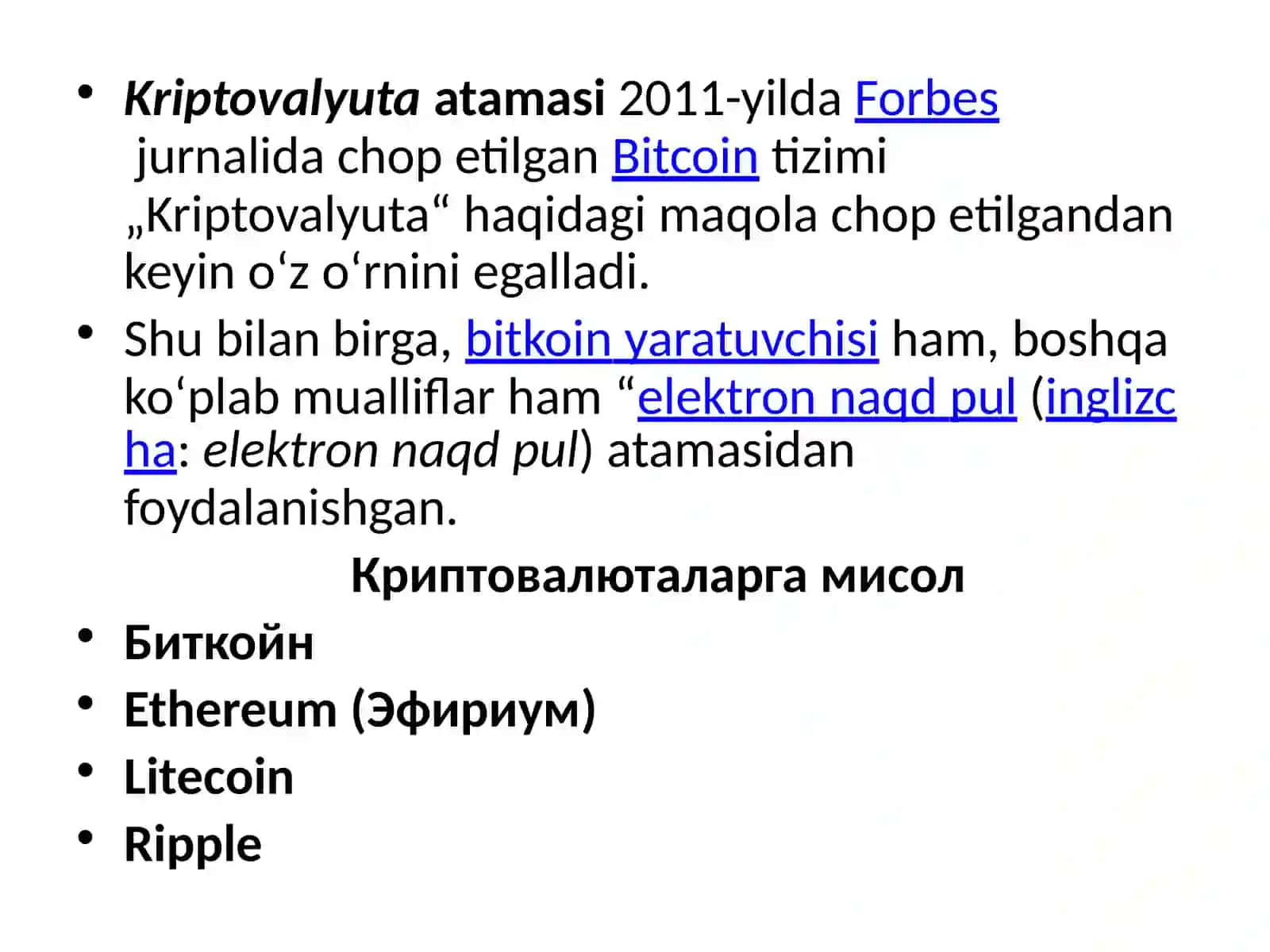 Kriptovalyutalar 3