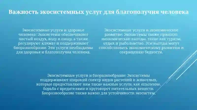 Состояние Эко-Системных Услуг 3