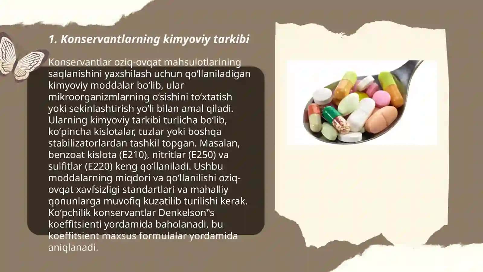 Konservantlar va antibiotiklar 3