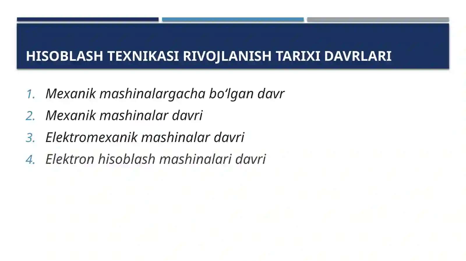 Kompyuter avlodlari va ularning klassifikatsiyasi 3
