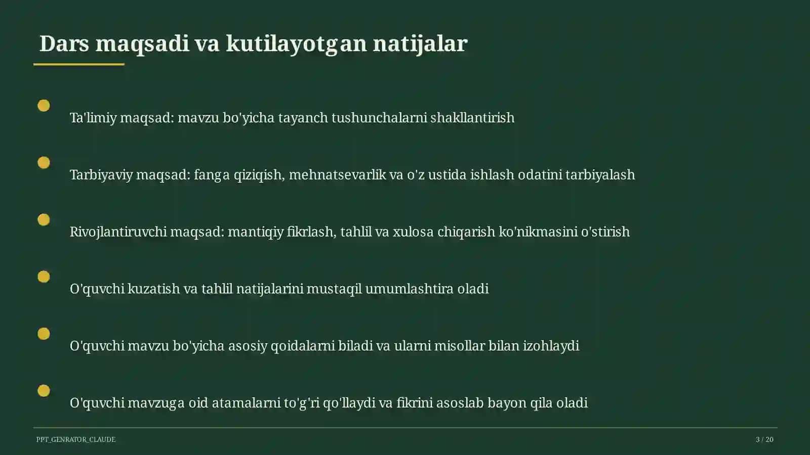 Job interview and career vocabulary (11-sinf) 3