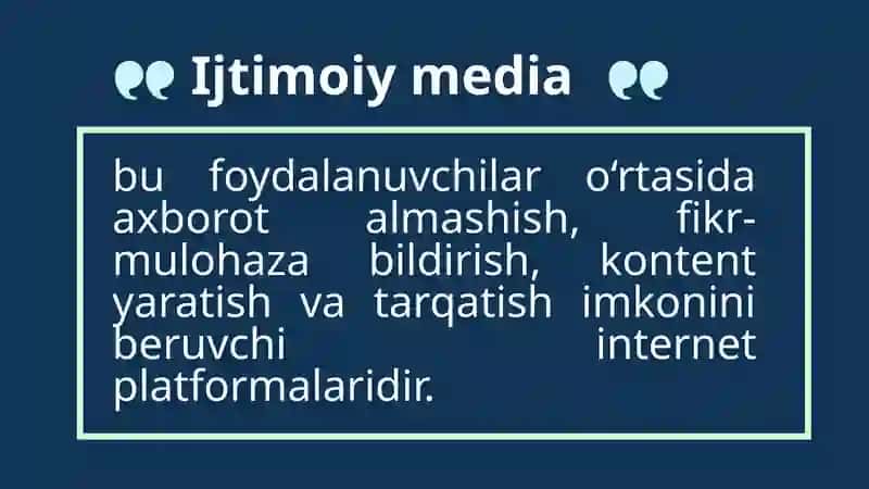 Ijtimoiy mediani baholash 3
