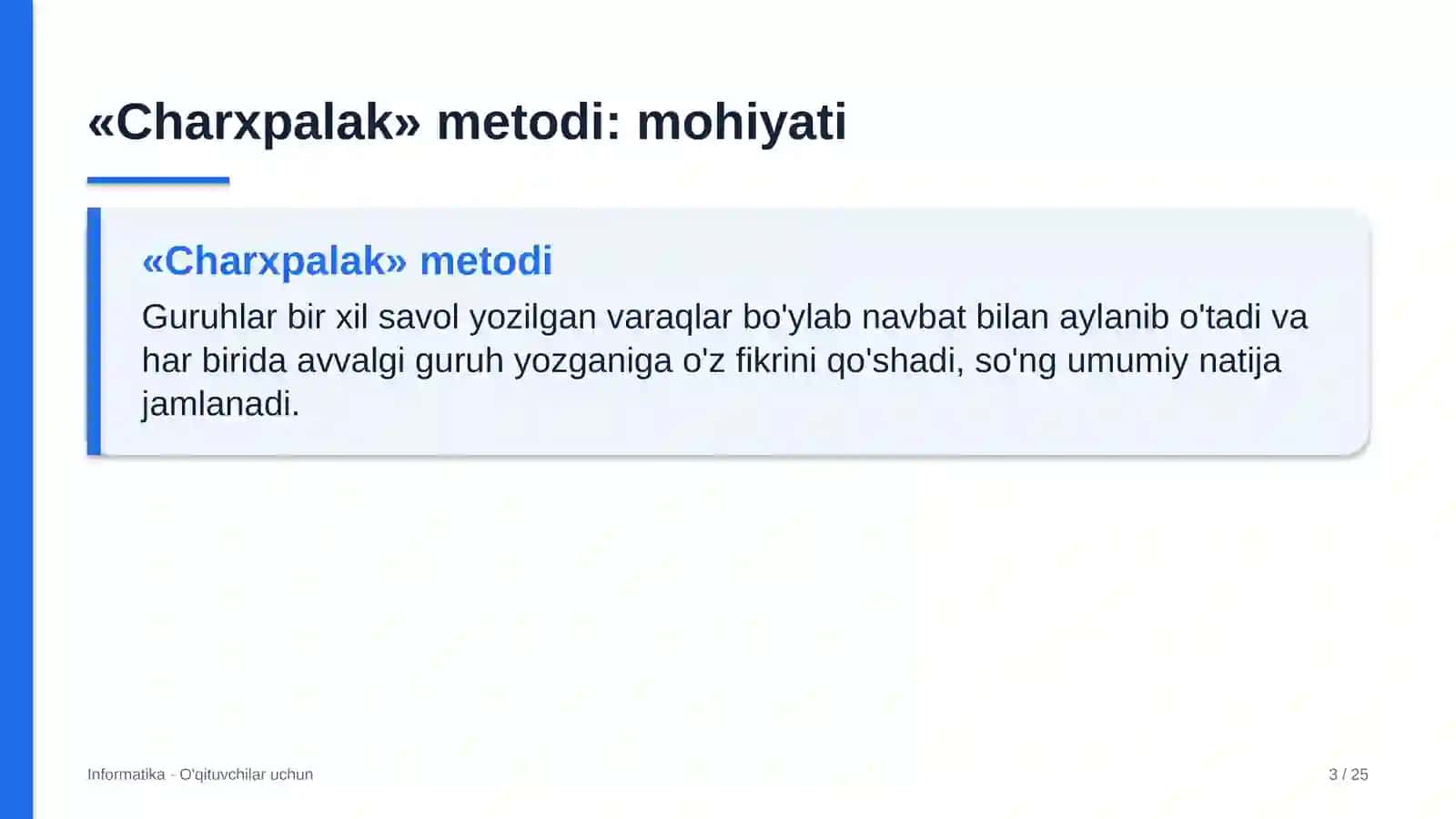 informatika darslarida charxpalak metodidan foydalanish 5434 3