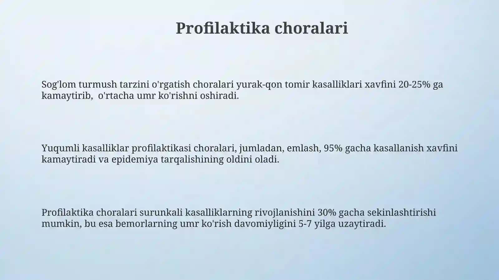 Uzoq va Tez Davolanishni Taqozo Etuvchi Patogik Kasalliklar 3