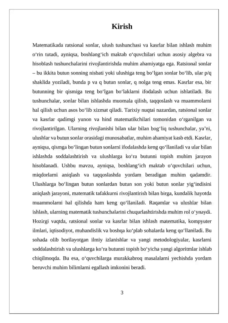 Ratsional sonlar. Ulush tushunchasi. Kasr tushunchasi, ulushlarga koʻra butunni topish 3