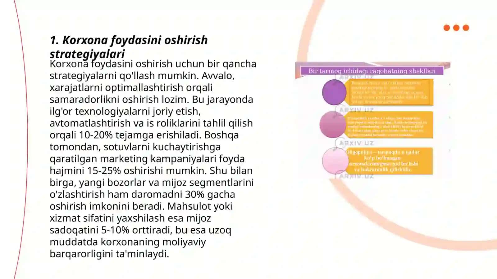 Mamlakatni modernizatsiyalash sharoitida korxona foydasi va uni maksimallashtirish yoʻllari 3