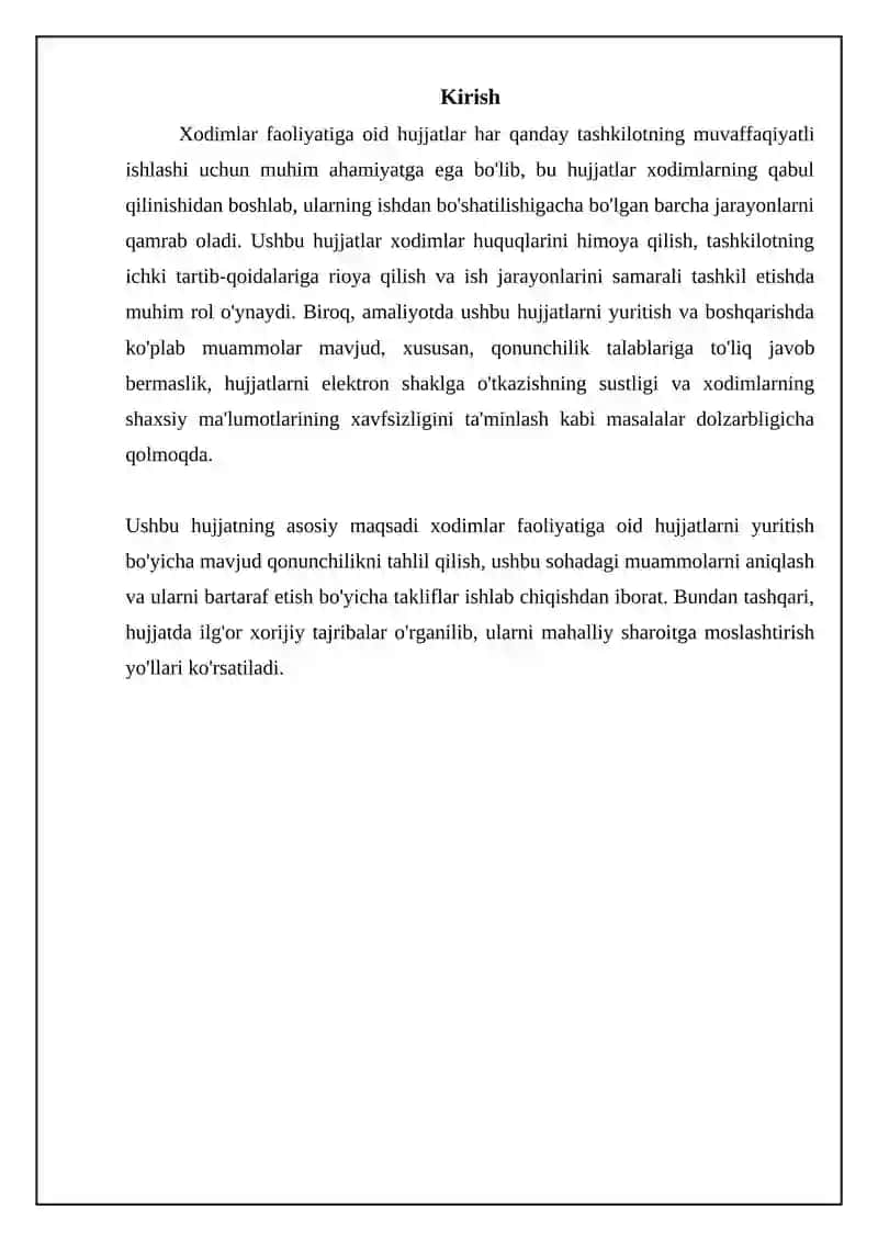 Xodimlar faoliyatiga oid hujjatlar 3