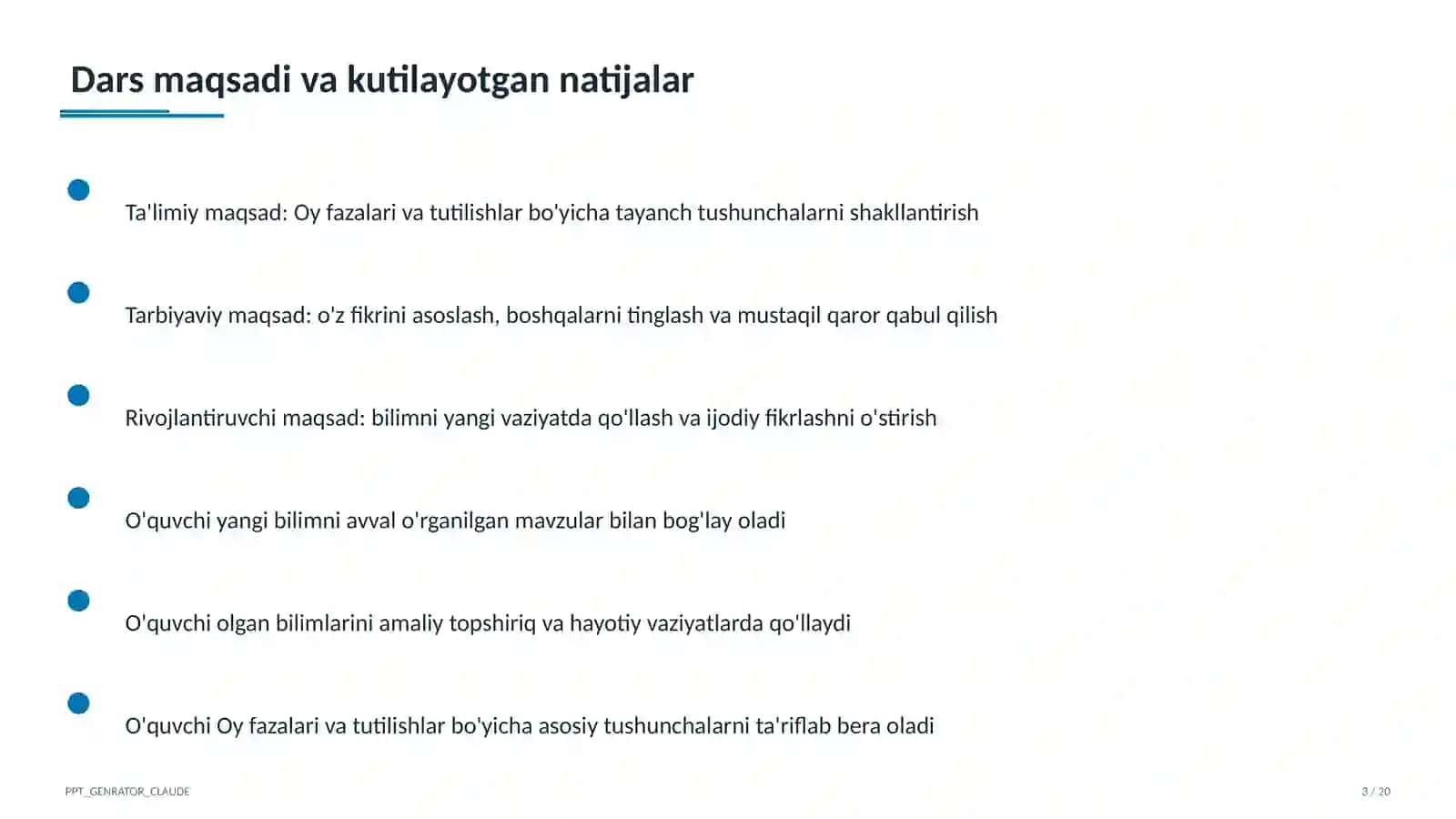 Oy fazalari va tutilishlar (9-sinf) 3