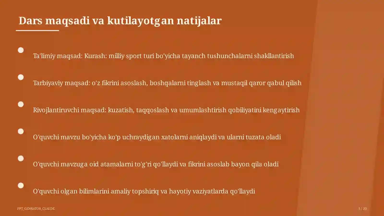 Kurash: milliy sport turi (7-sinf) 3