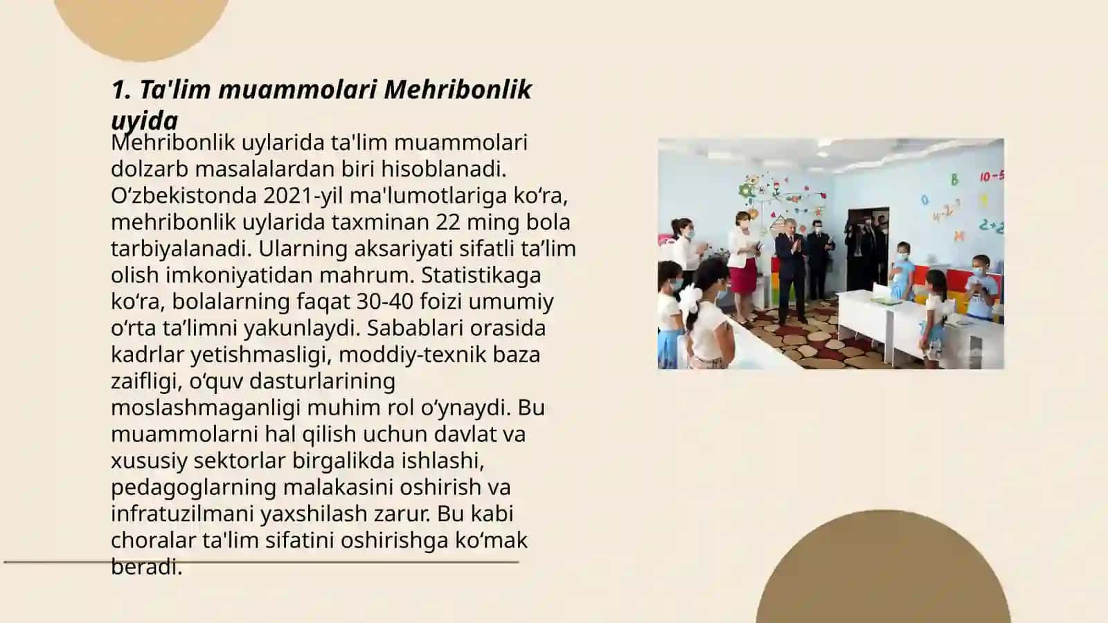 Mehribonlik uylari tarbiyalanuvchilarining ijtimoiy muammolari 3