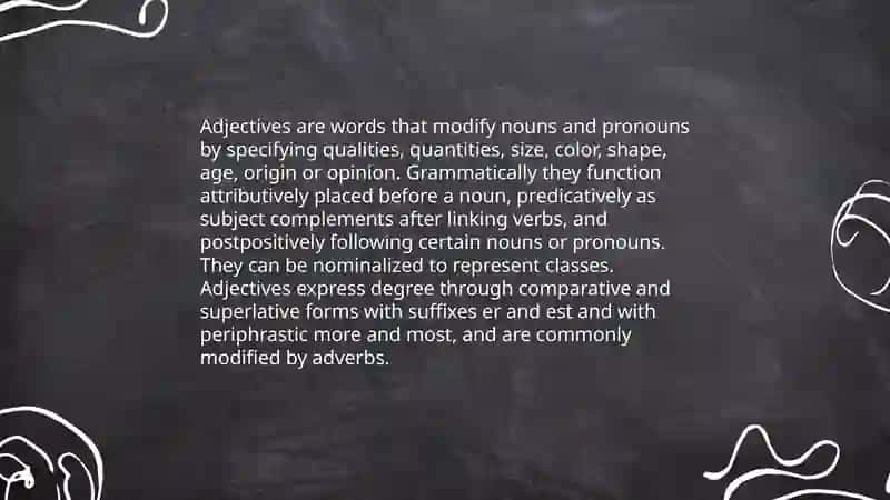 Adjectives 3