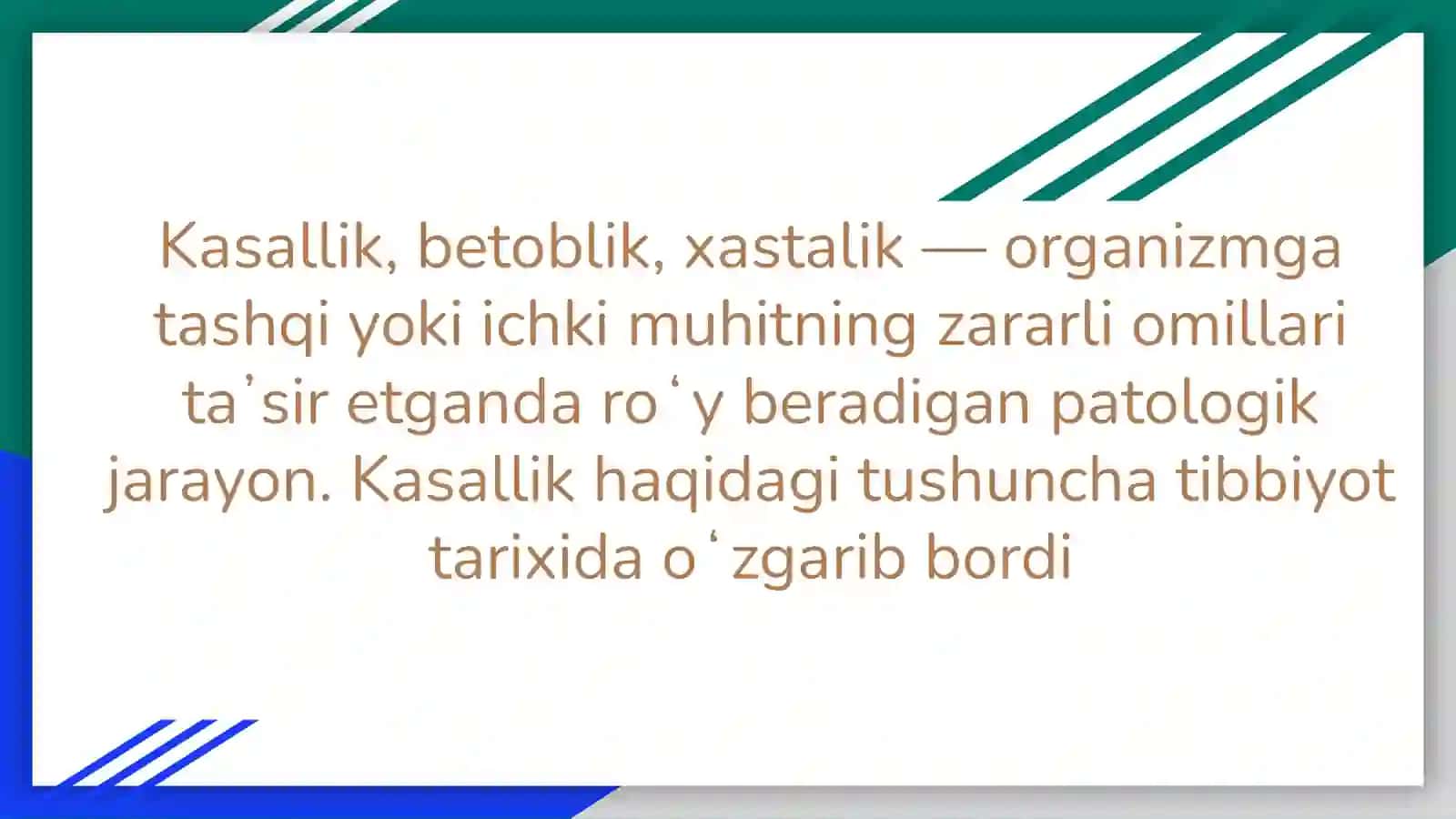 Kasallık davrlari 3