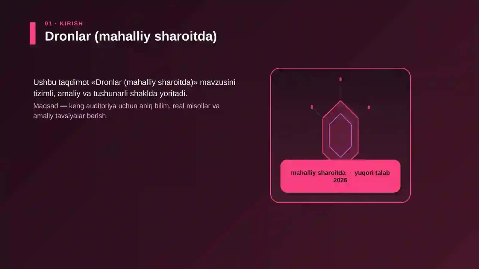 Dronlar (mahalliy sharoitda) 3