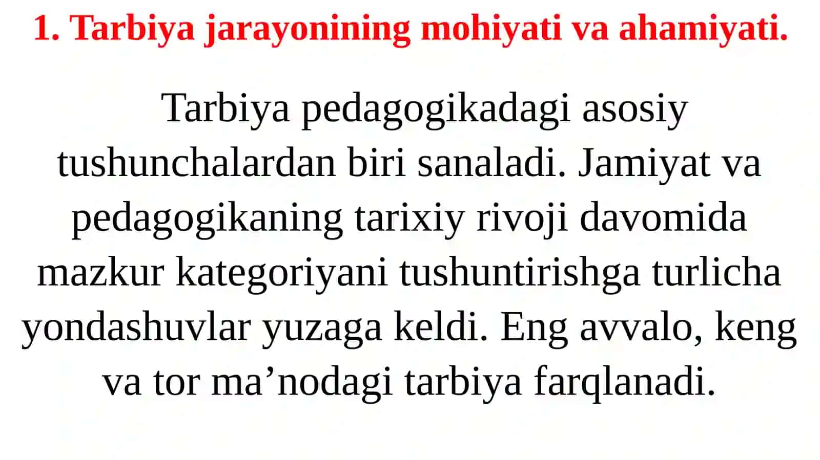 TARBIYA QONUNIYATLARI VA TAMOYILLARI 3