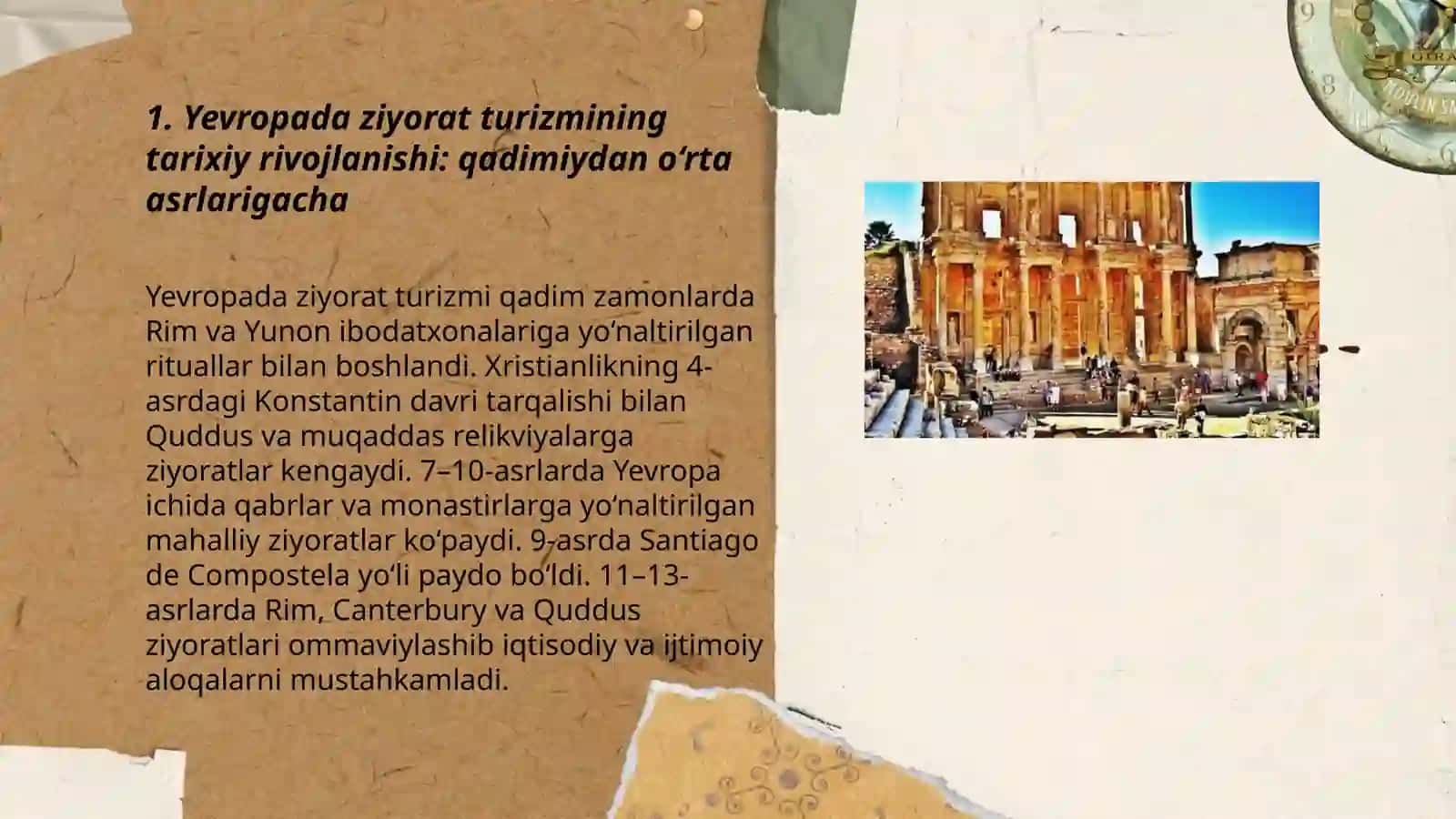 Yevropa mintaqasida ziyorat turizmi industriyasining shakllanishi va rivojlanish tendensiyalari 3