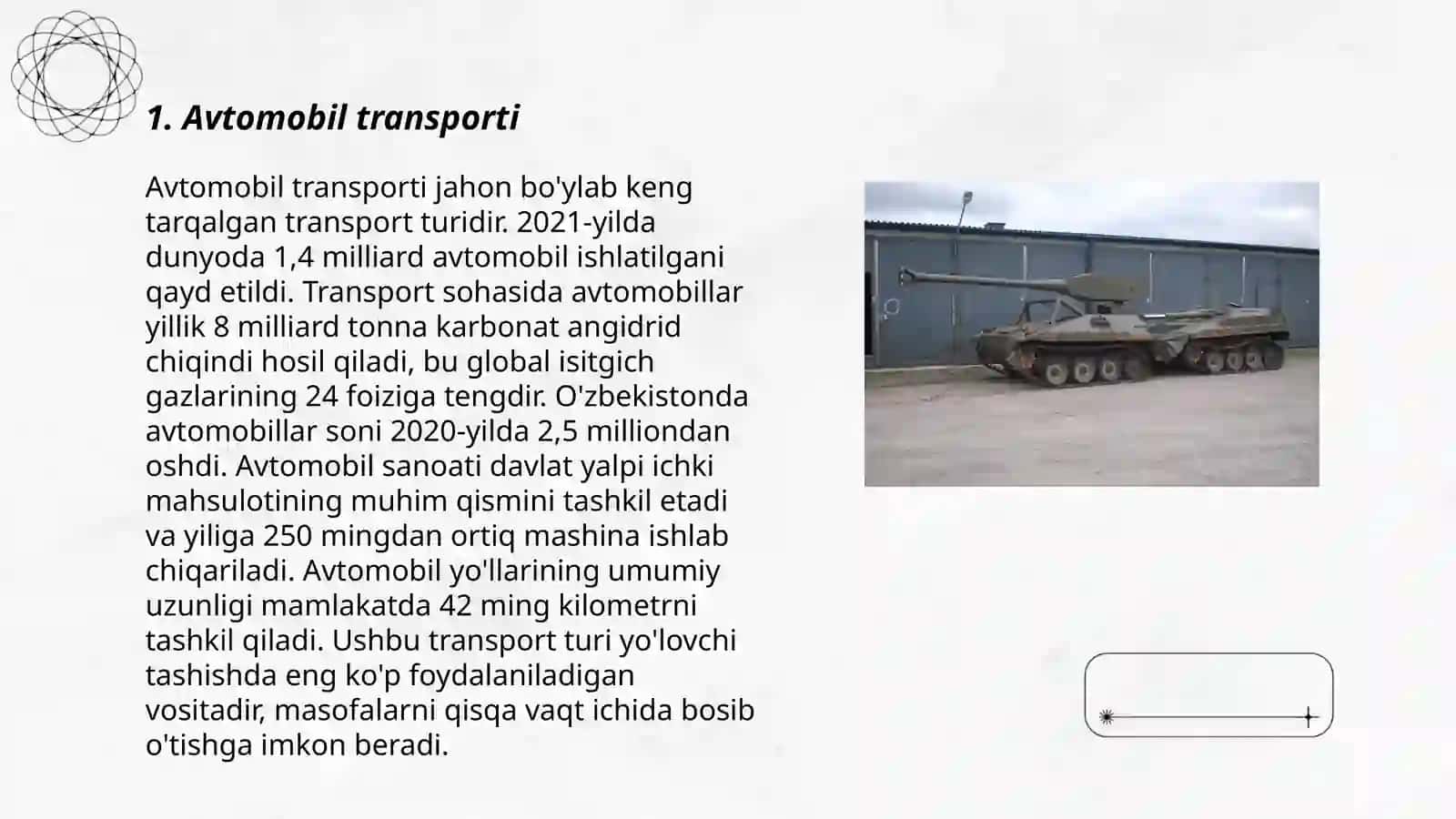 Quruqlik transporti va uning asosiy turlari 3