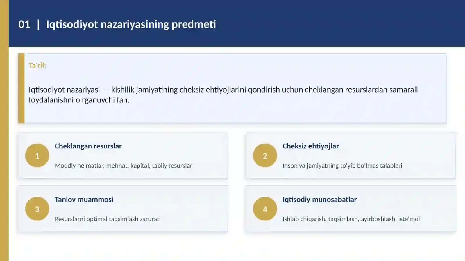 IQTISODIYOT NAZARIYASIGA KIRISH KONSEPSIYASI 3