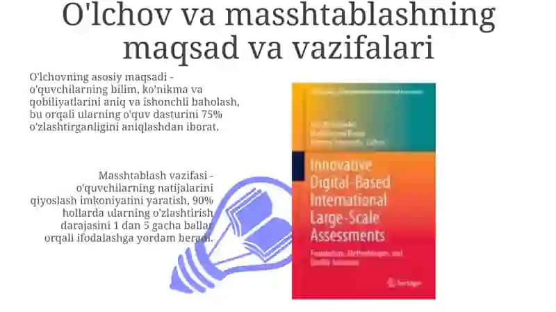 Taʼlim tarbiya jarayonida oʻlchash va shkalalashning asosiy yoʻnalishlari 3