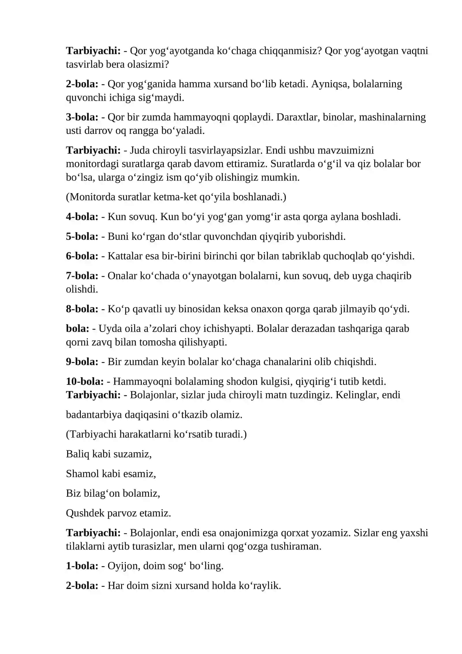 Maktabgacha taʼlim (FAOLIYAT ISHLANMASI) 3