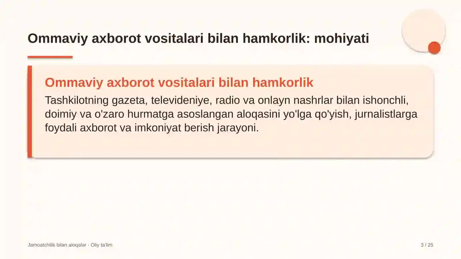 Xorijiy universitetlar filiallarida ommaviy axborot vositalari bilan hamkorlik qilish 3