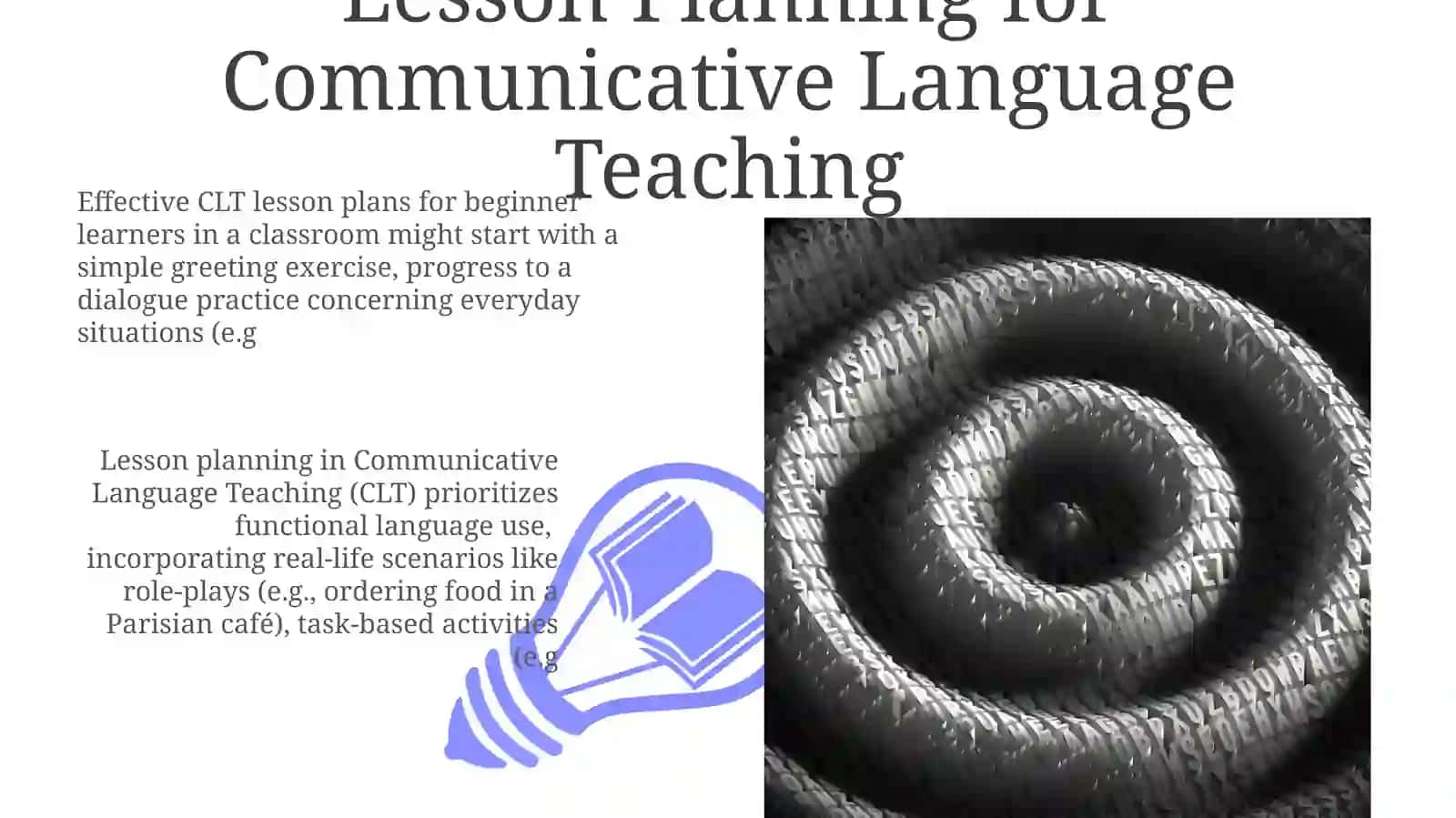 Lesson planning in Communicative Language Teaching (CLT) 3