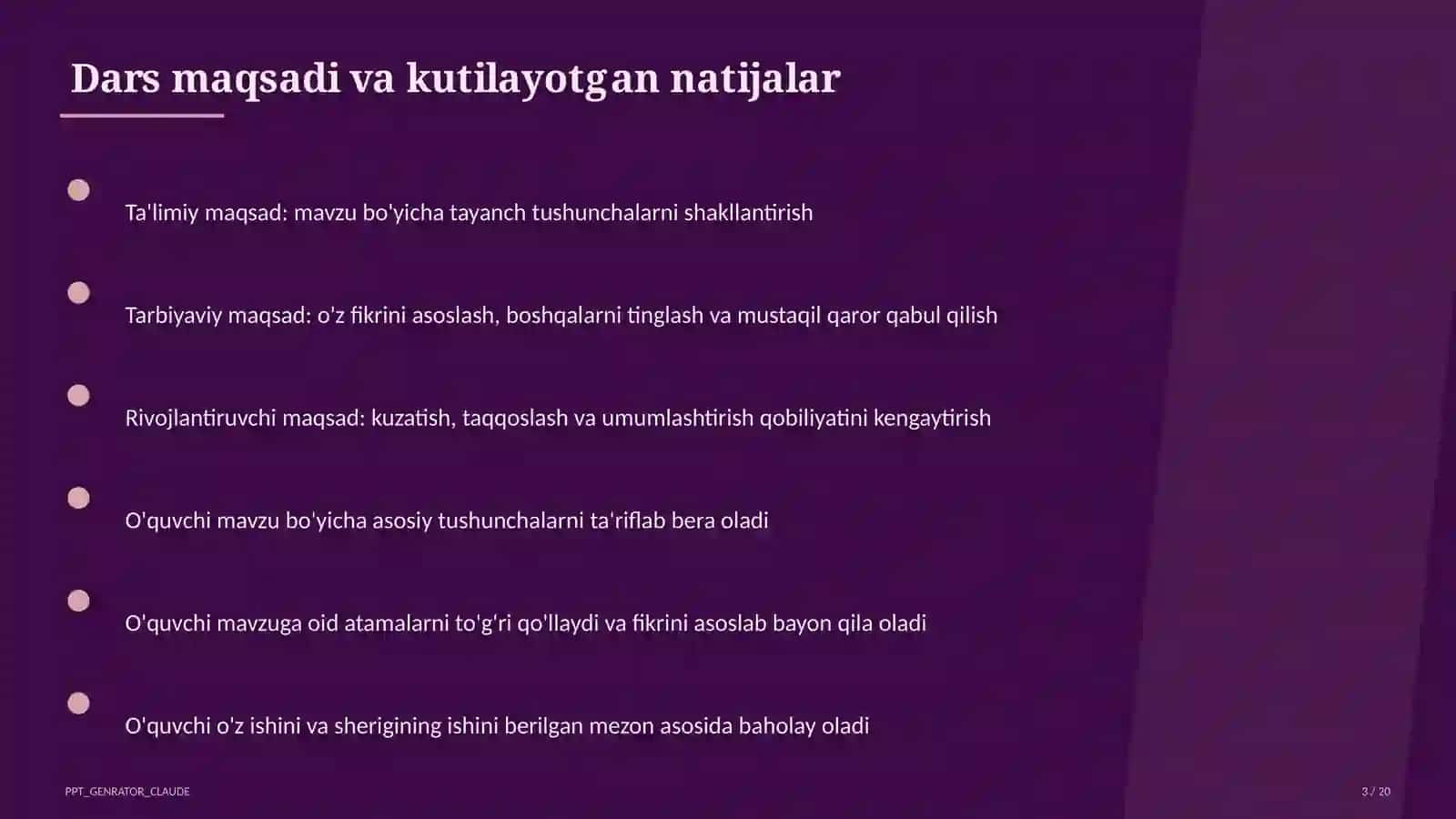 Kombinatorika elementlari: sanash qoidalari (6-sinf) 3