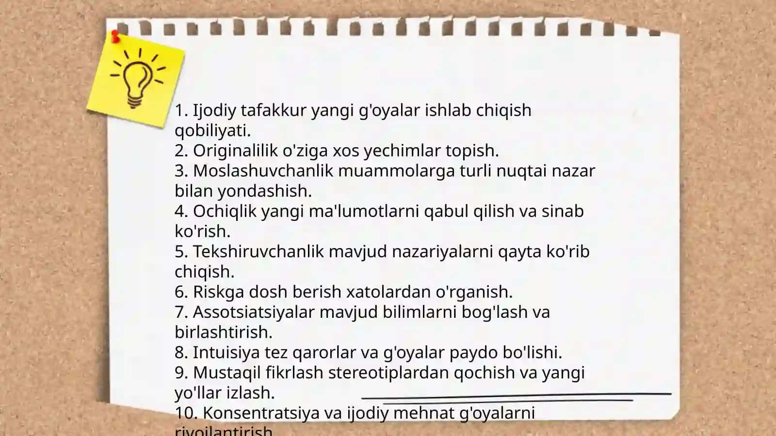 Ijodiy tafakkur va mustaqil fikrlash belgilari 3
