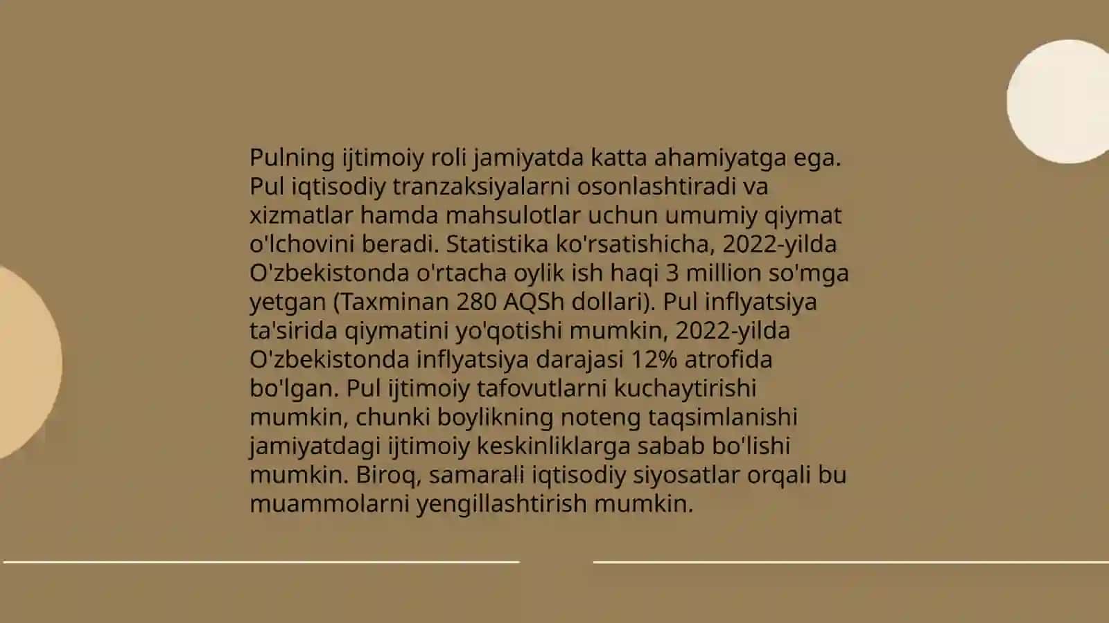 Pul sotsiologiyasi 3