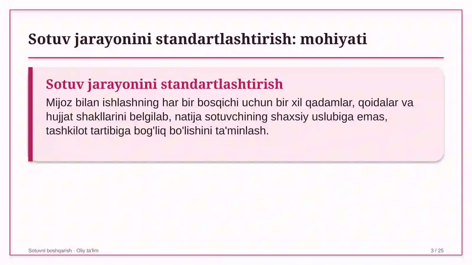 Arxitektura byurolarida sotuv jarayonini standartlashtirish 3