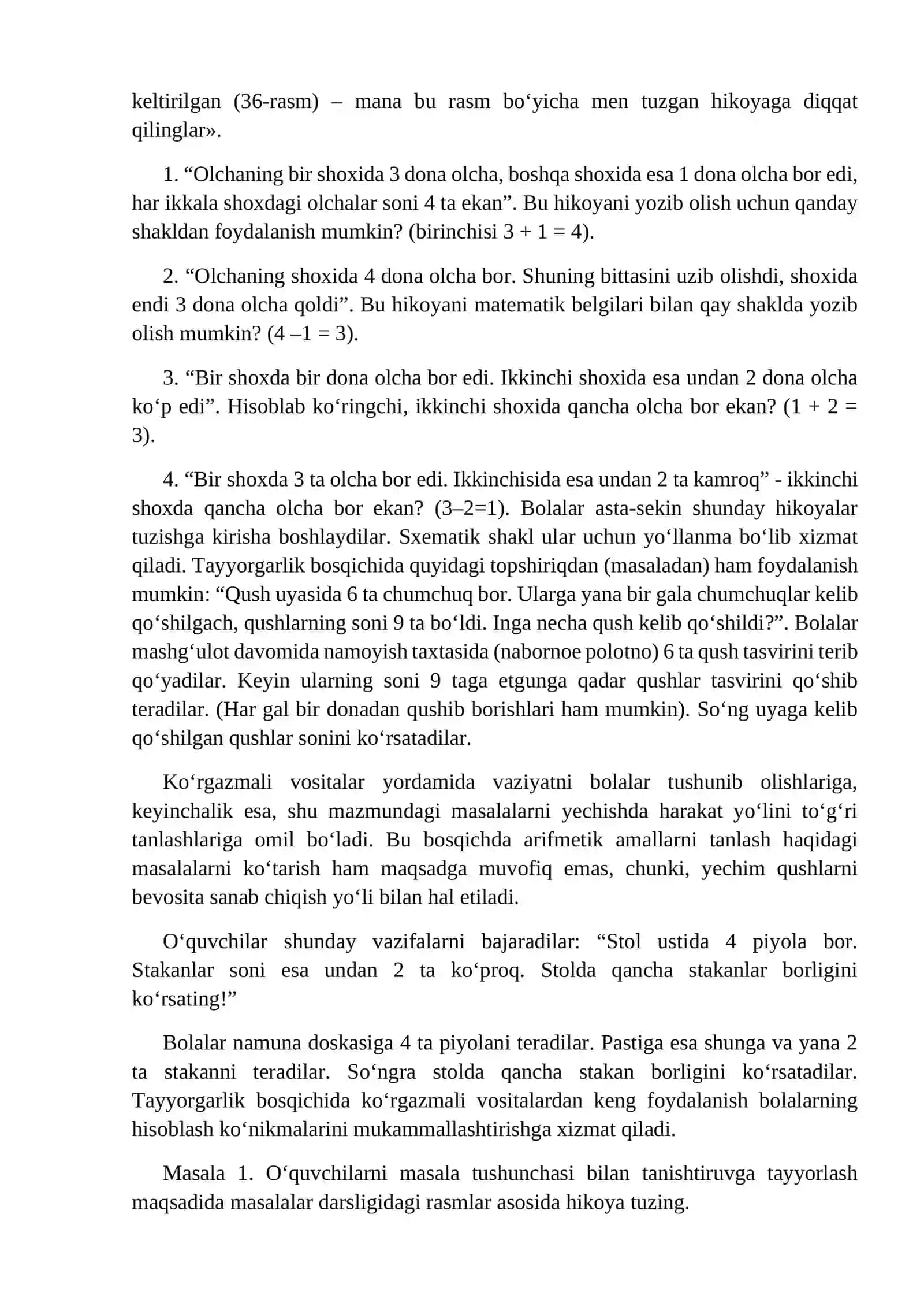 Boshlang'ich sinflarda birgalikda ishlashga doir keltiriladigan murakkab masalalar yechish 3