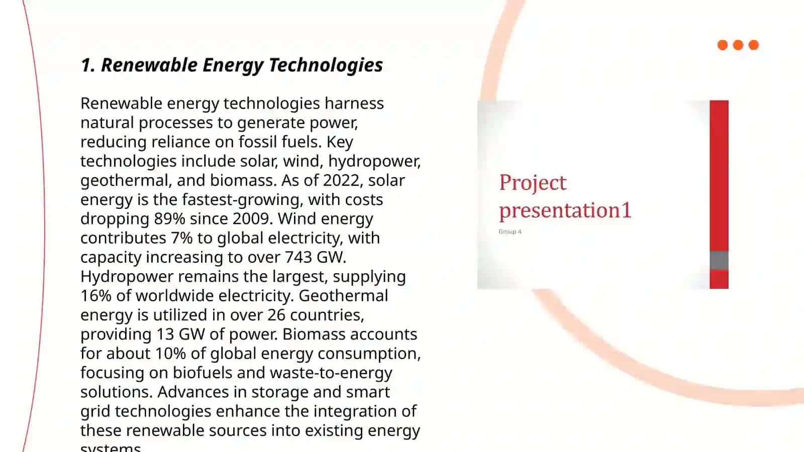 Renewable Energy Technologies 3