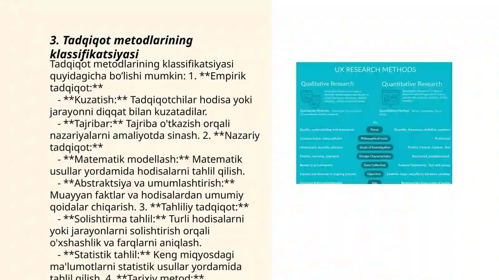 Tatqiqot usullari 3