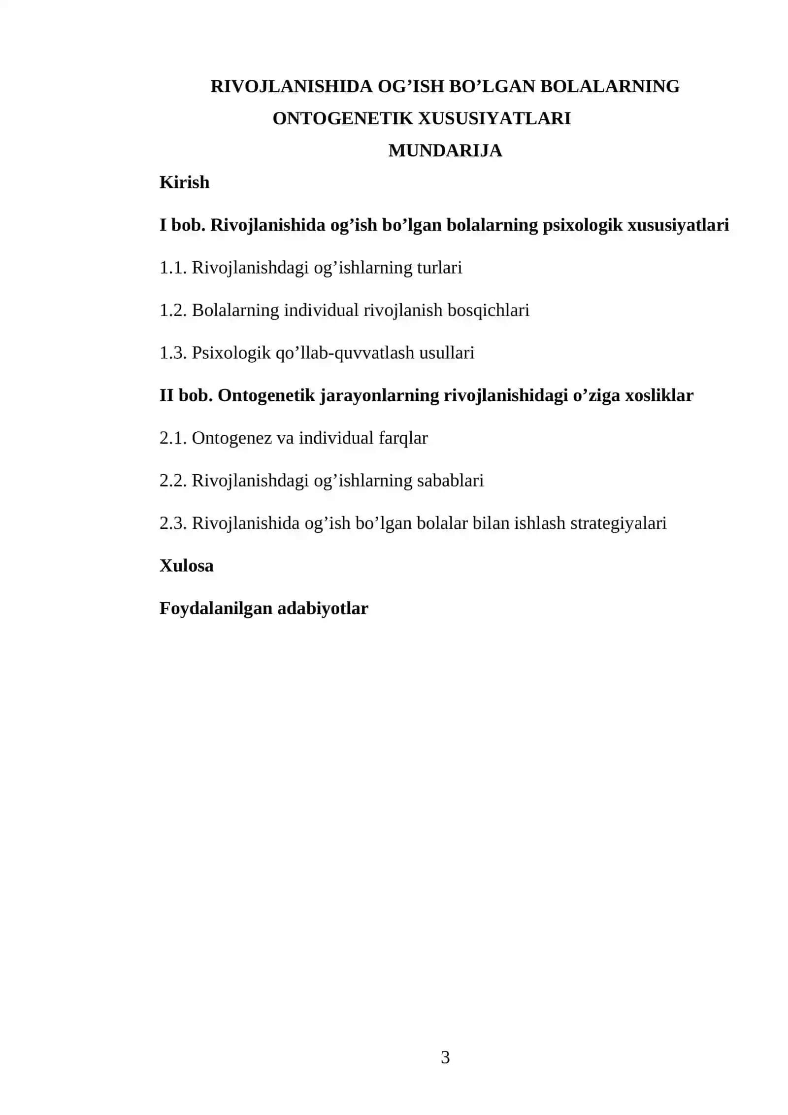 Pedagogika psixologiya sirtqi yonalish 3-kurs talabasi 3