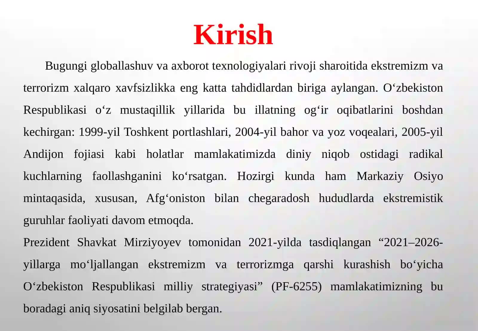 Ekstremizm va terrorizmga qarshi kurashning maʼnaviy-maʼrifiyasosi 3