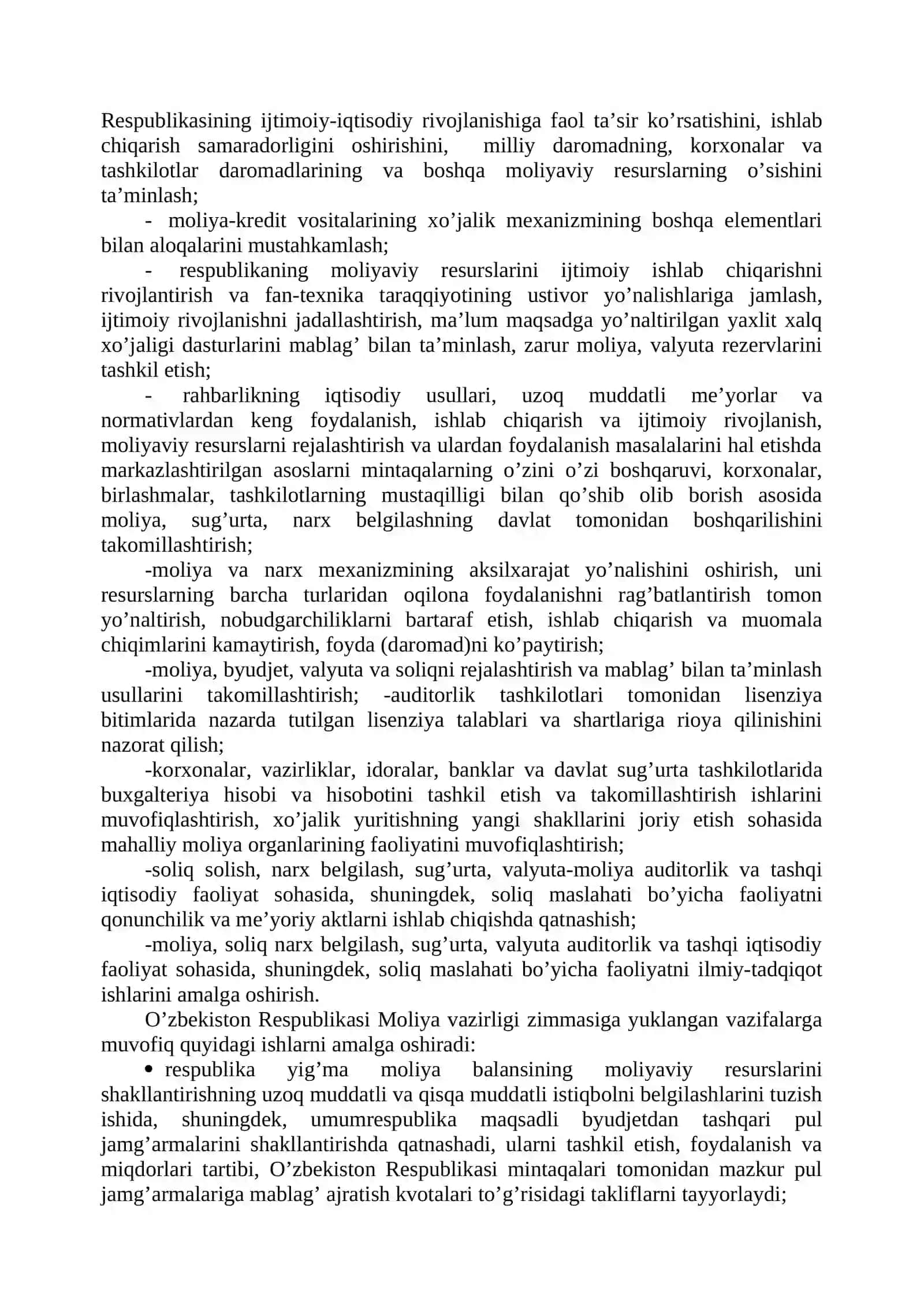 MOLIYAVIY NAZORAT OLIB BORUVCHI ORGAN-LAR VA ULARNING MOLIYAVIY NAZORATNI TASHKIL QILISHDAGI O‘RNI 3
