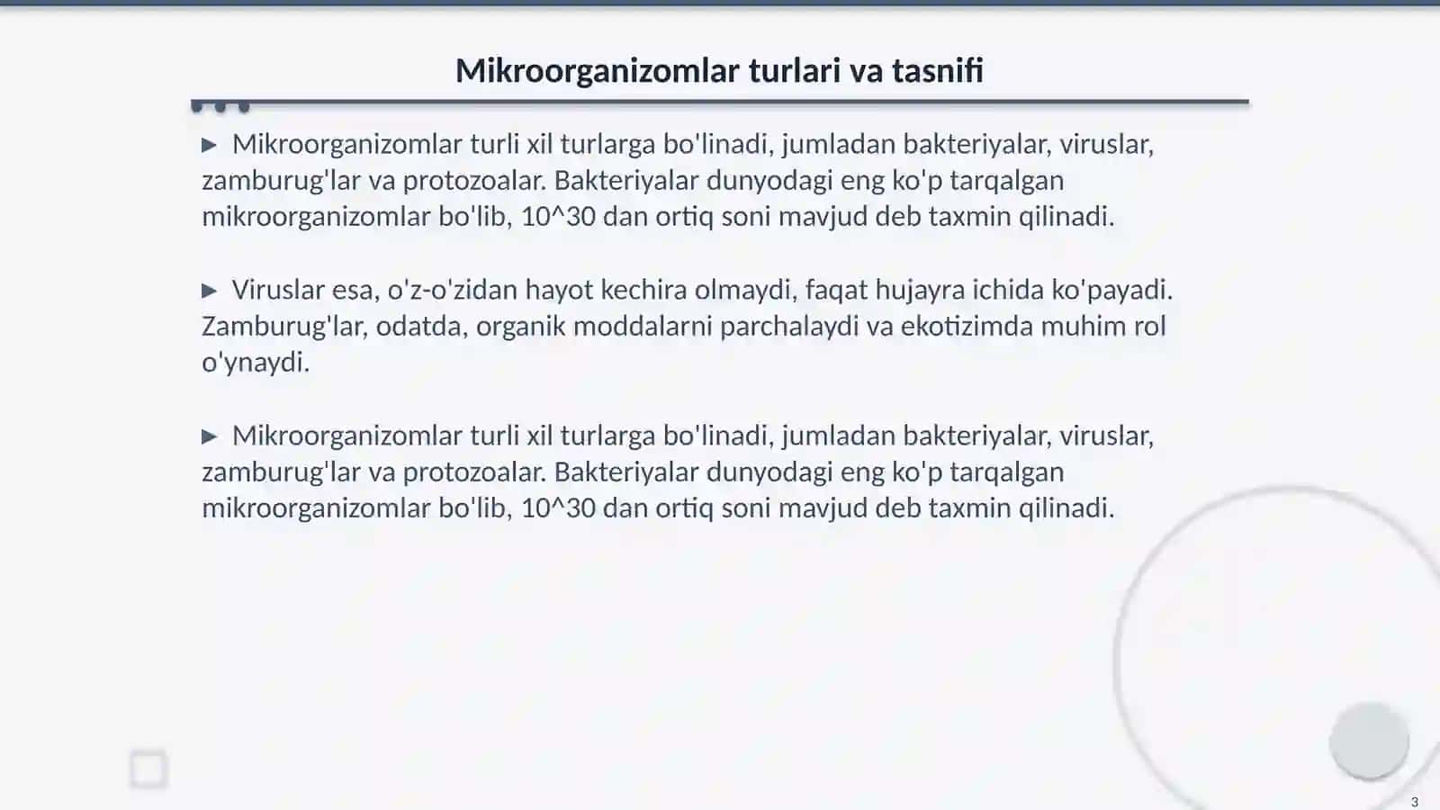 Mikroorganizomlarning oʻzoro va bir-biri bilan munosabati 3