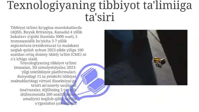 Texnologiyaning tibbiyot ta'limiiga ta'siri 3