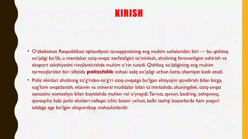 Polizchilik fanining ahamiyati, maqsadi, vazifasi va polizchilikni rivojlantirish 3