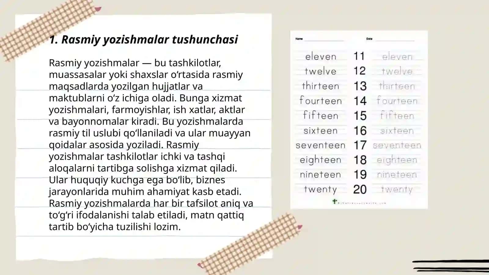 Rasmiy yozishmalar tushunchasi 3