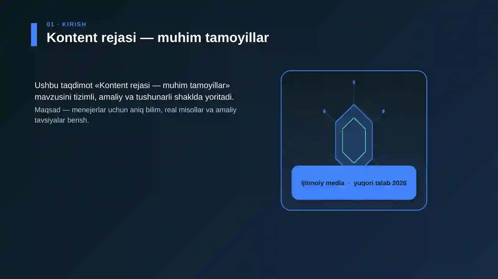 Kontent rejasi — muhim tamoyillar 3