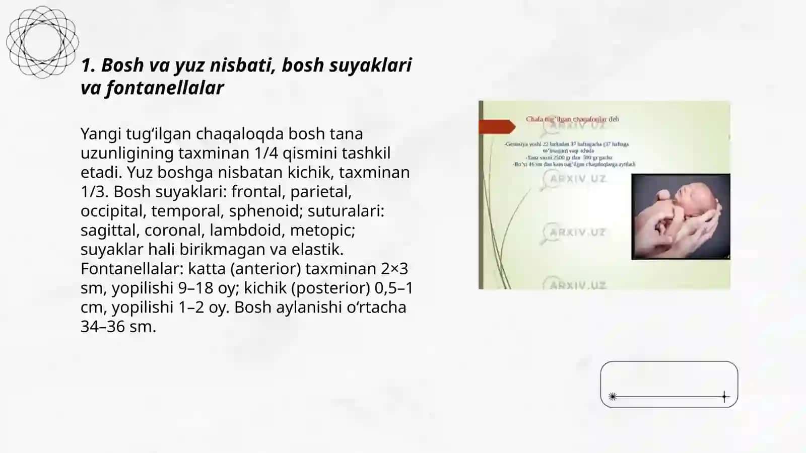 Yangi tugʻilgan chaqaloqlarda anatomik fizologik xususiyatlari 3