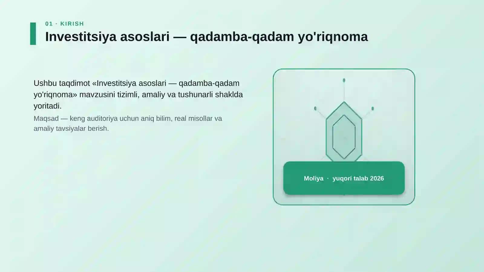 Investitsiya asoslari — qadamba-qadam yo'riqnoma 3