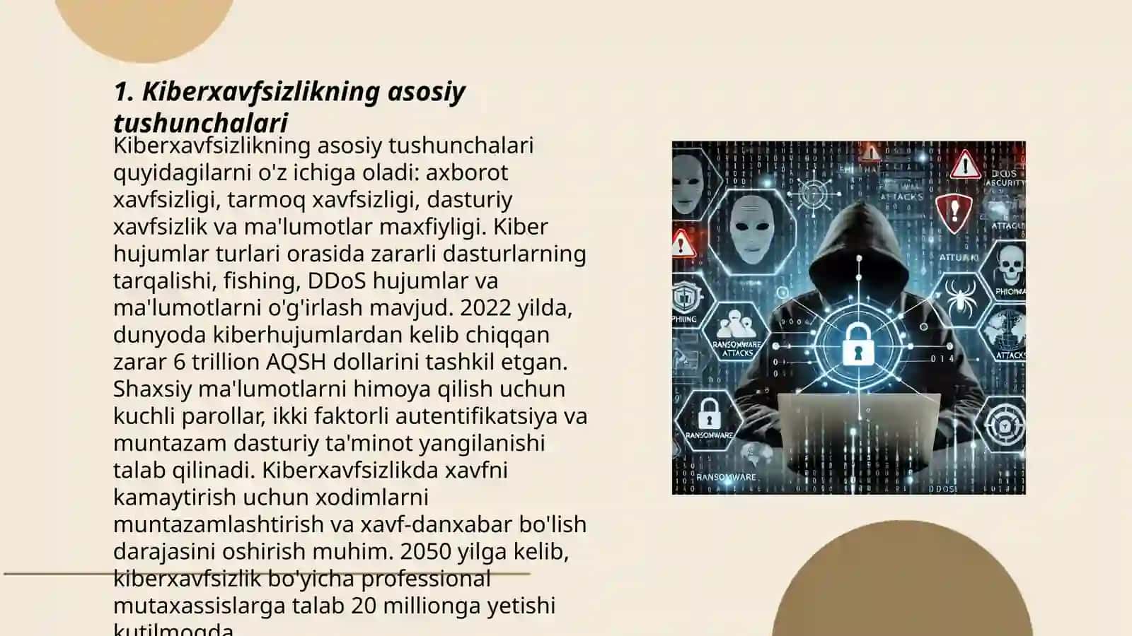 Tarmoq tahdidlarining zamonaviy shakllari va ulardan himoyalash usullari 3
