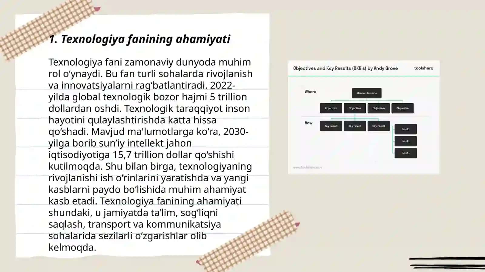 Texnologiya fani va tarbiyasining maqsad va vazifalari 3