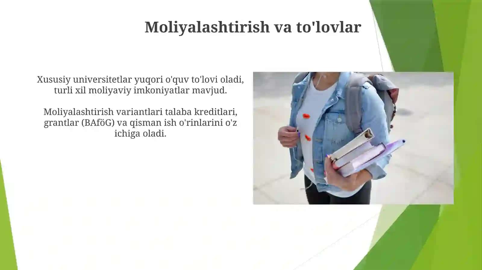 Moliyalashtirish va to'lovlar 3