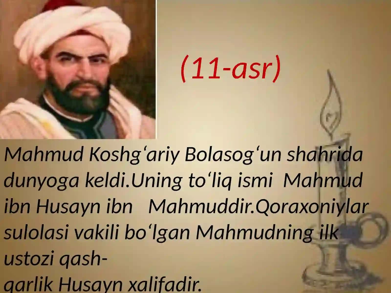 Mahmud Koshg'ariy hayoti va ijodi 'Devonulug'otat-turk' 3