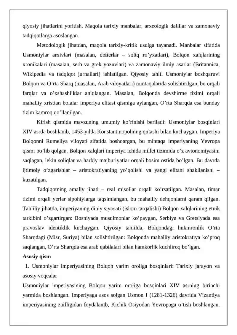 Bolqon yarim oroli xalqlari Usmoniylar imperiyasi hukmronligi davrida 3