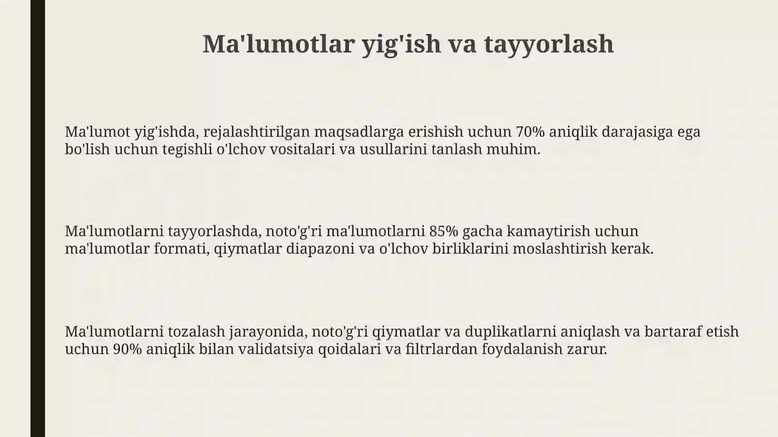 Maʼlumotlargaasoslanib,asoslixulosalarqandayshakllantiriladi 3