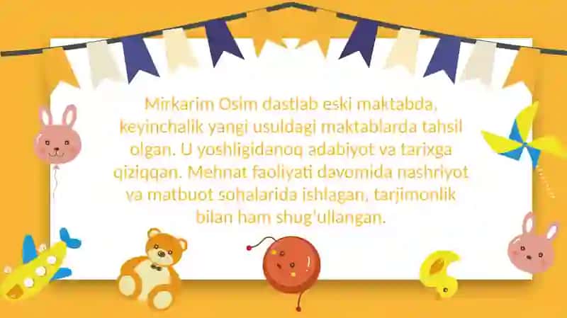 Mirkarim Osim hayoti va ijodi 3