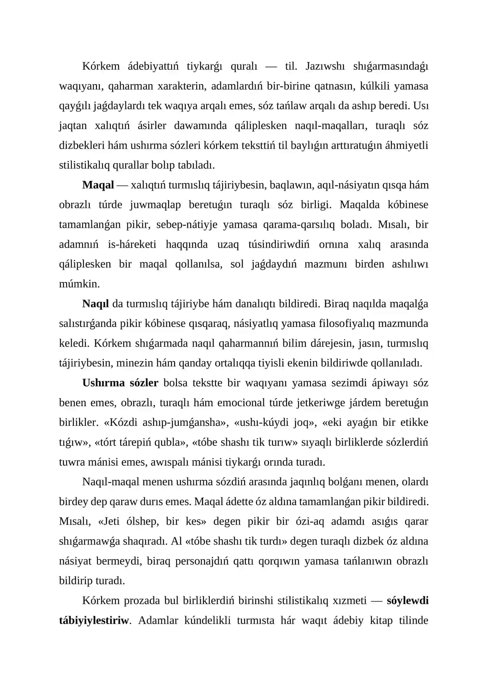 QARAQALPAQ TILI 3
